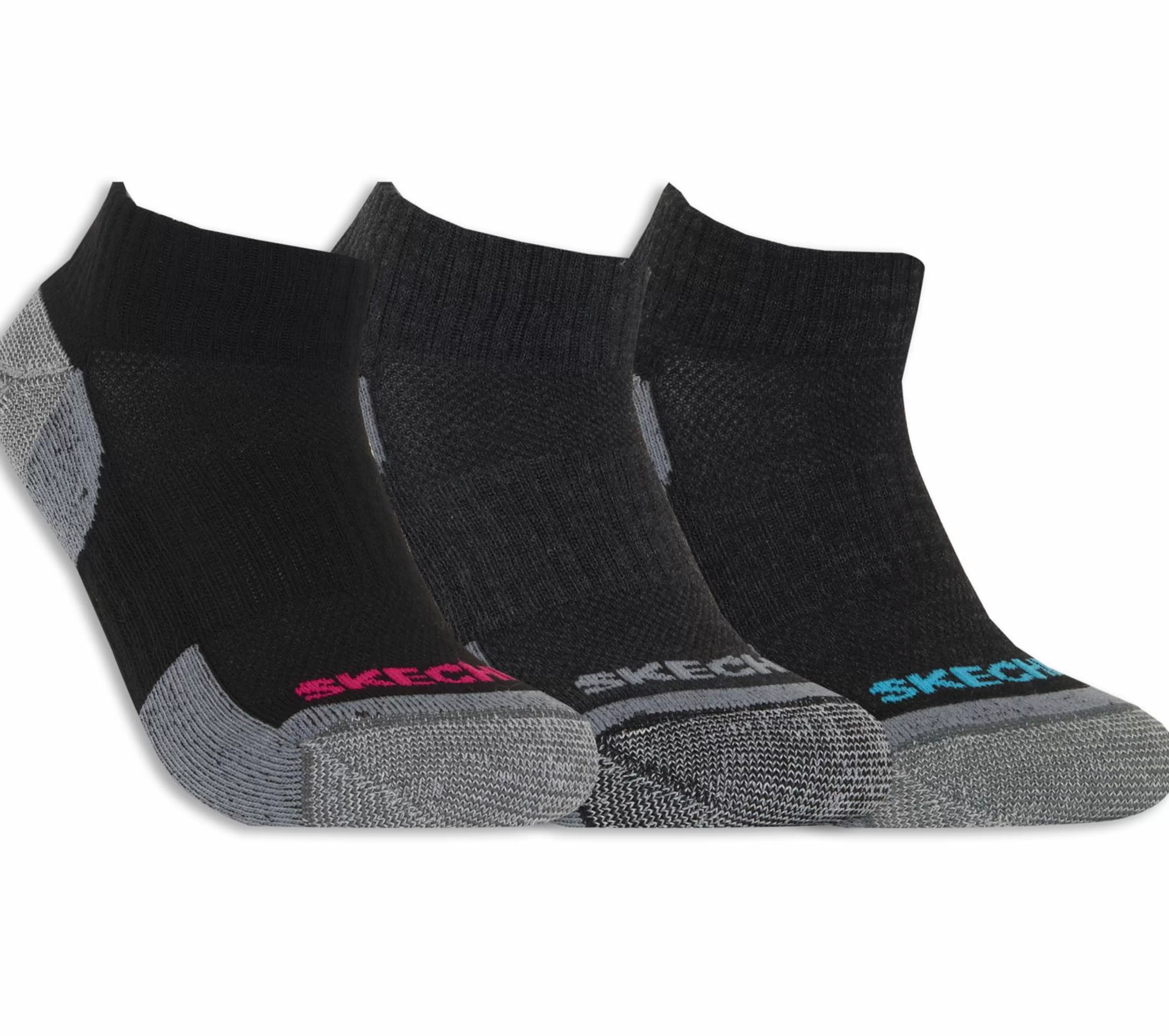 SKECHERS 3 Pack Half Terry Quarter Work Socks*Women Socks | Accessories