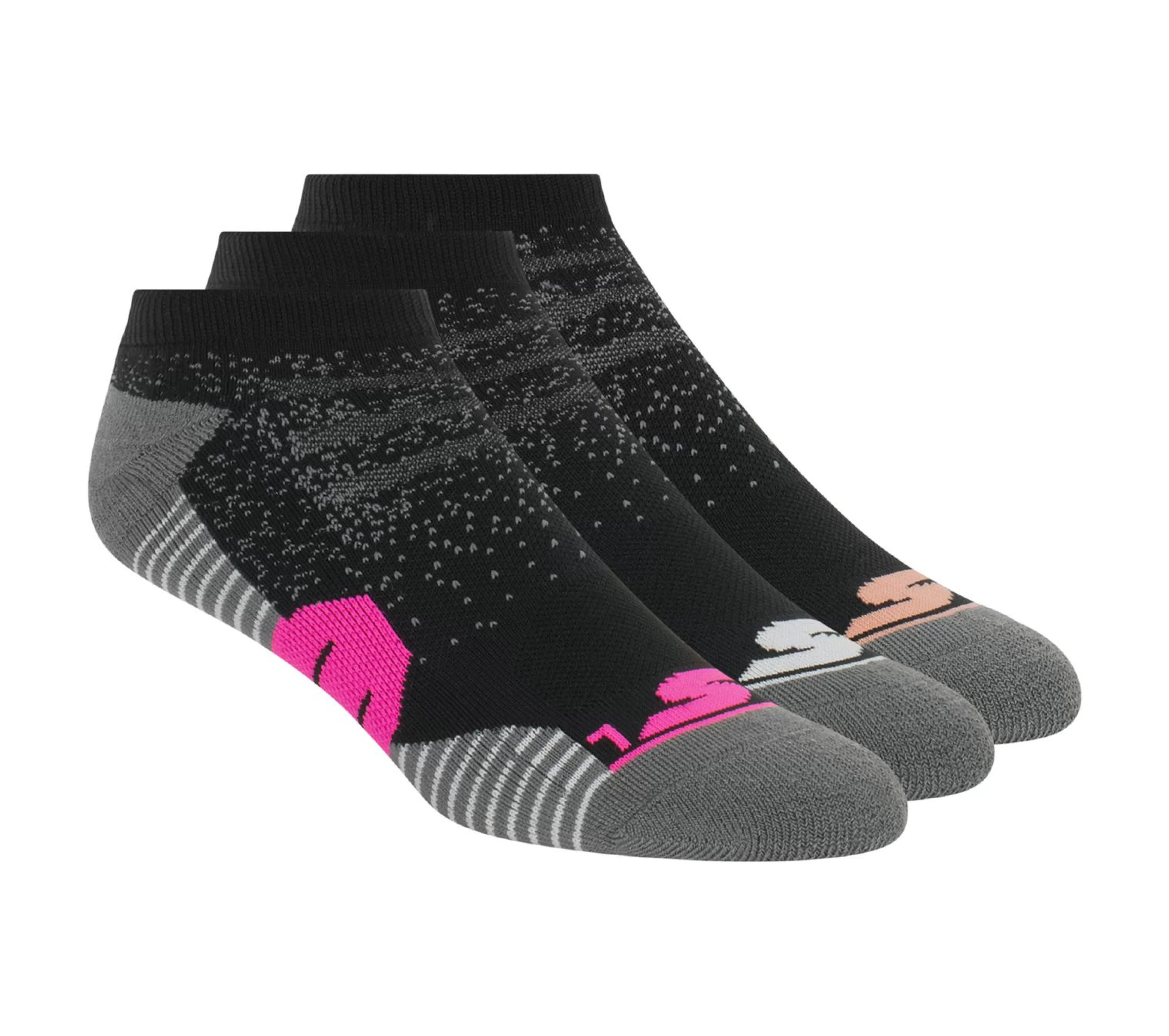 SKECHERS 3 Pack Low Cut Half Terry Socks*Women Socks | Accessories