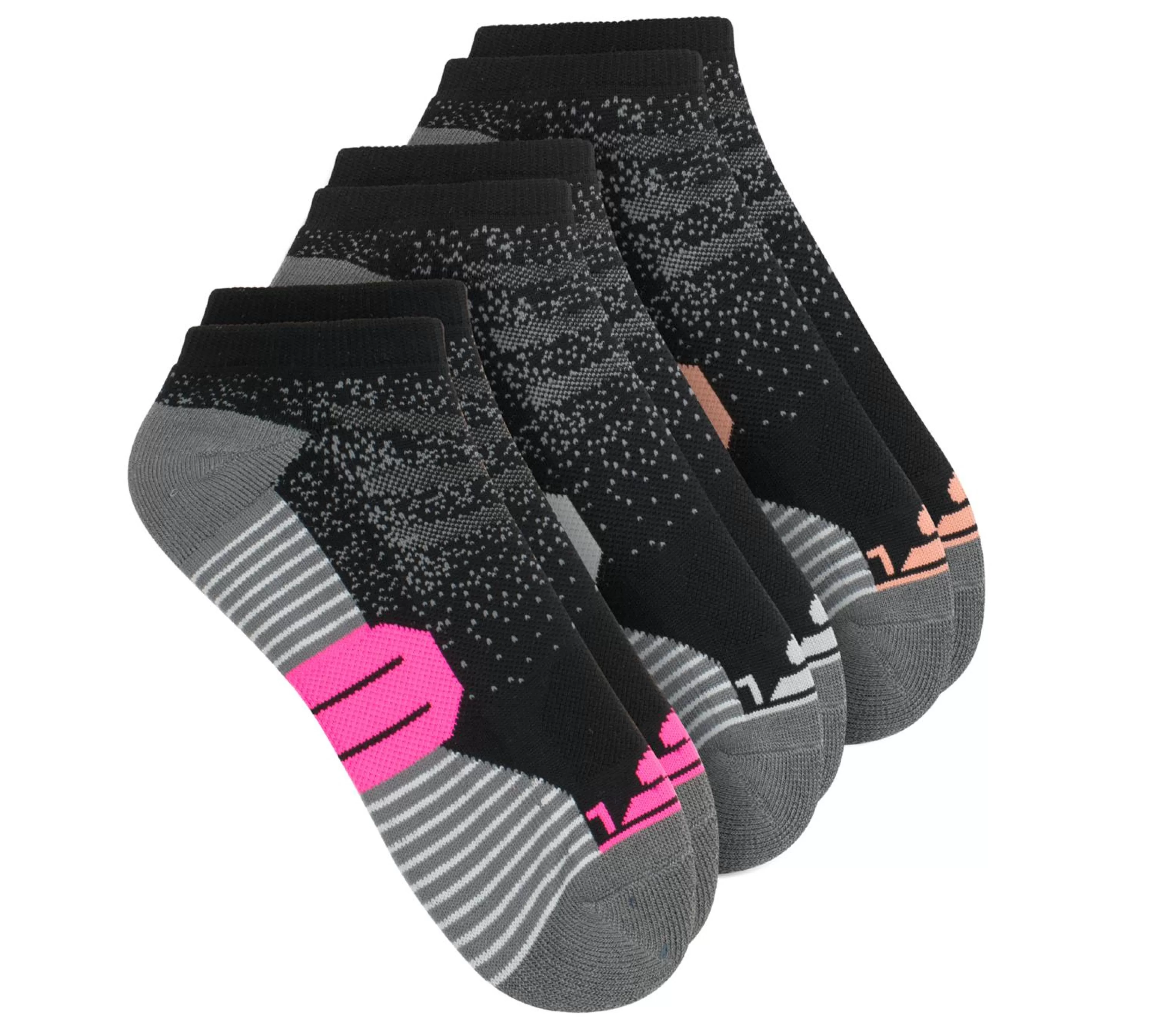 SKECHERS 3 Pack Low Cut Half Terry Socks*Women Socks | Accessories