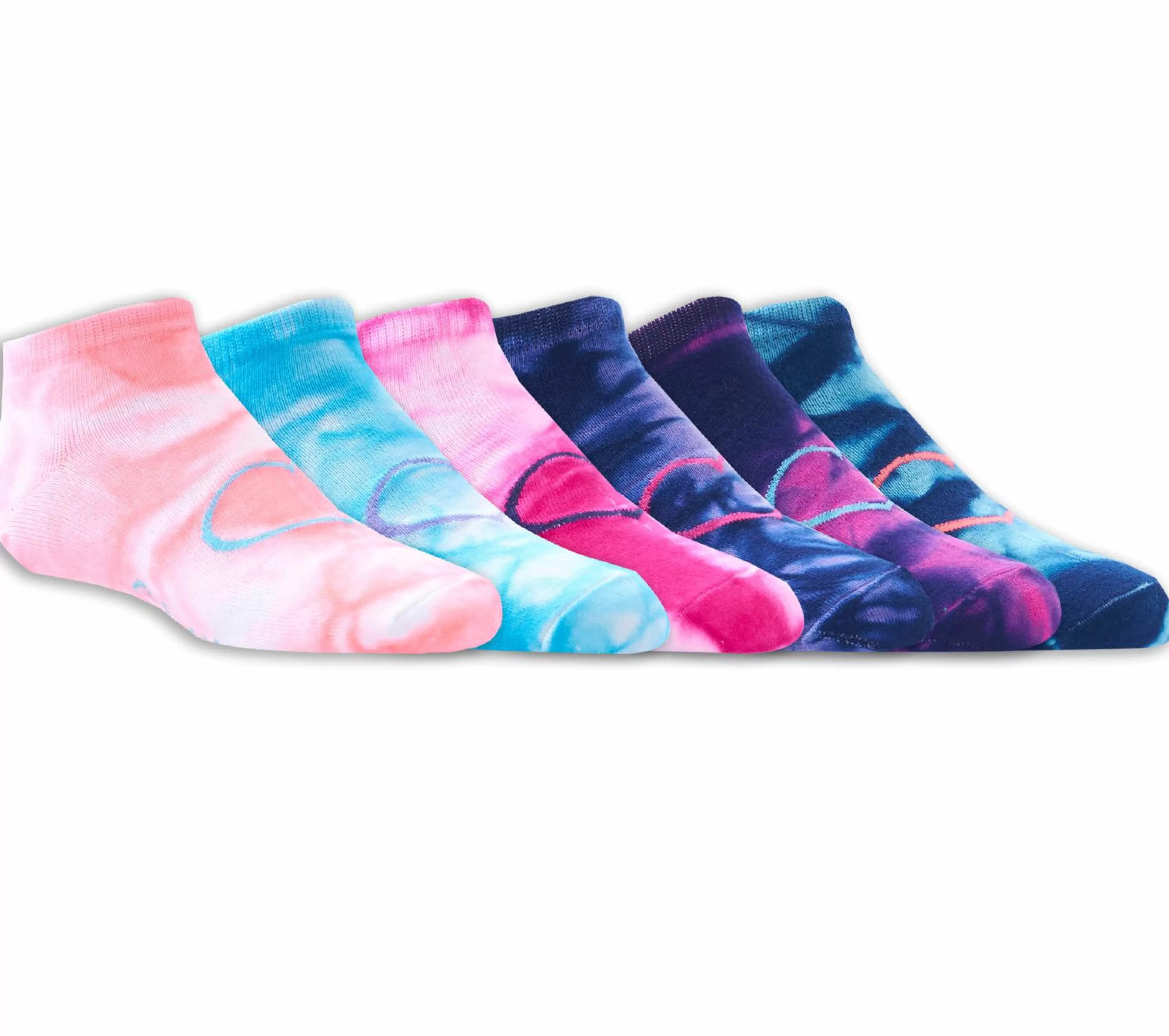 SKECHERS 6 Pack Low Cut Tie-Dye Socks*Kids Socks | Socks