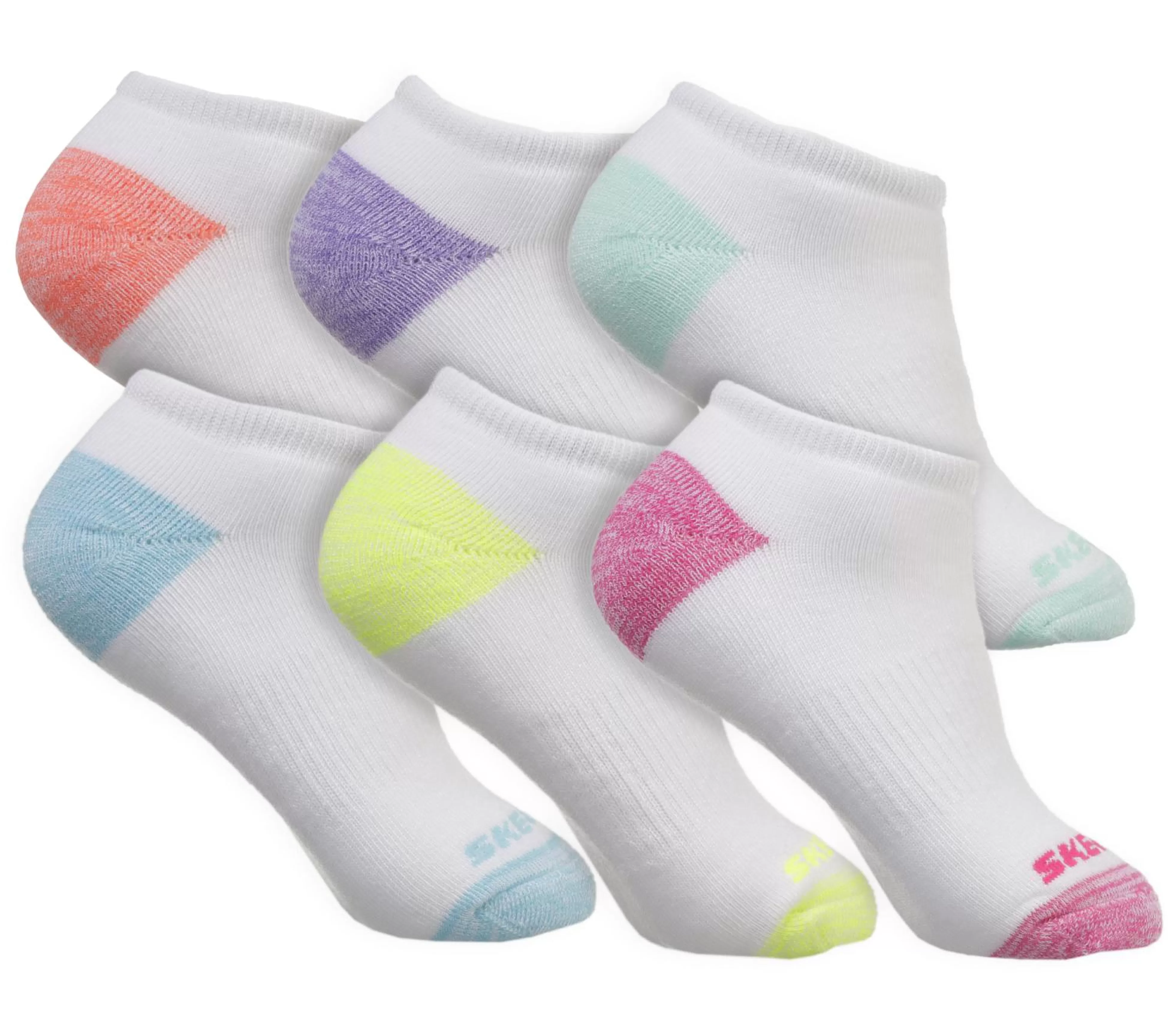 SKECHERS 6 Pack Low Cut Walking Socks*Kids Socks | Socks