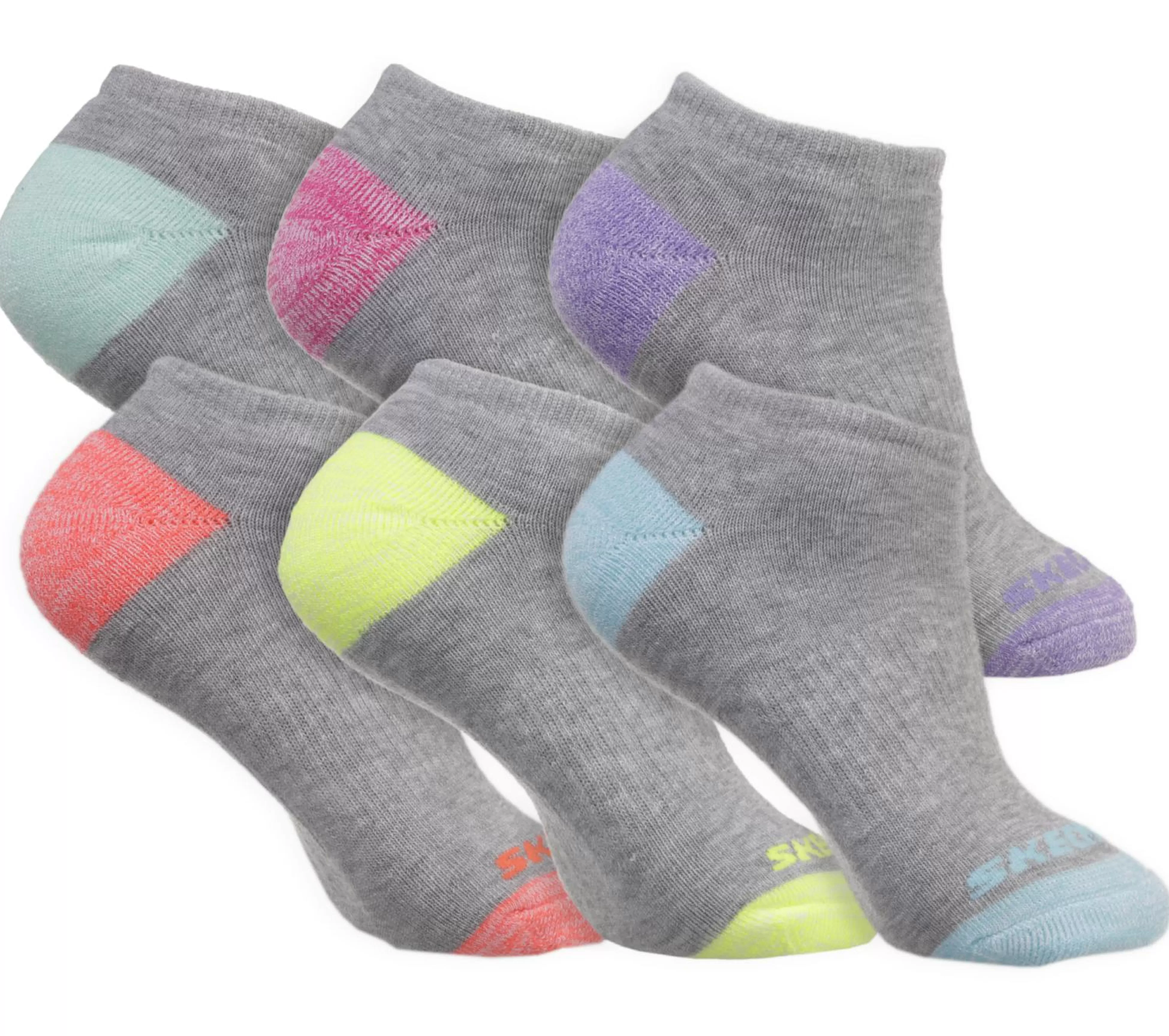 SKECHERS 6 Pack Low Cut Walking Socks*Kids Socks | Socks