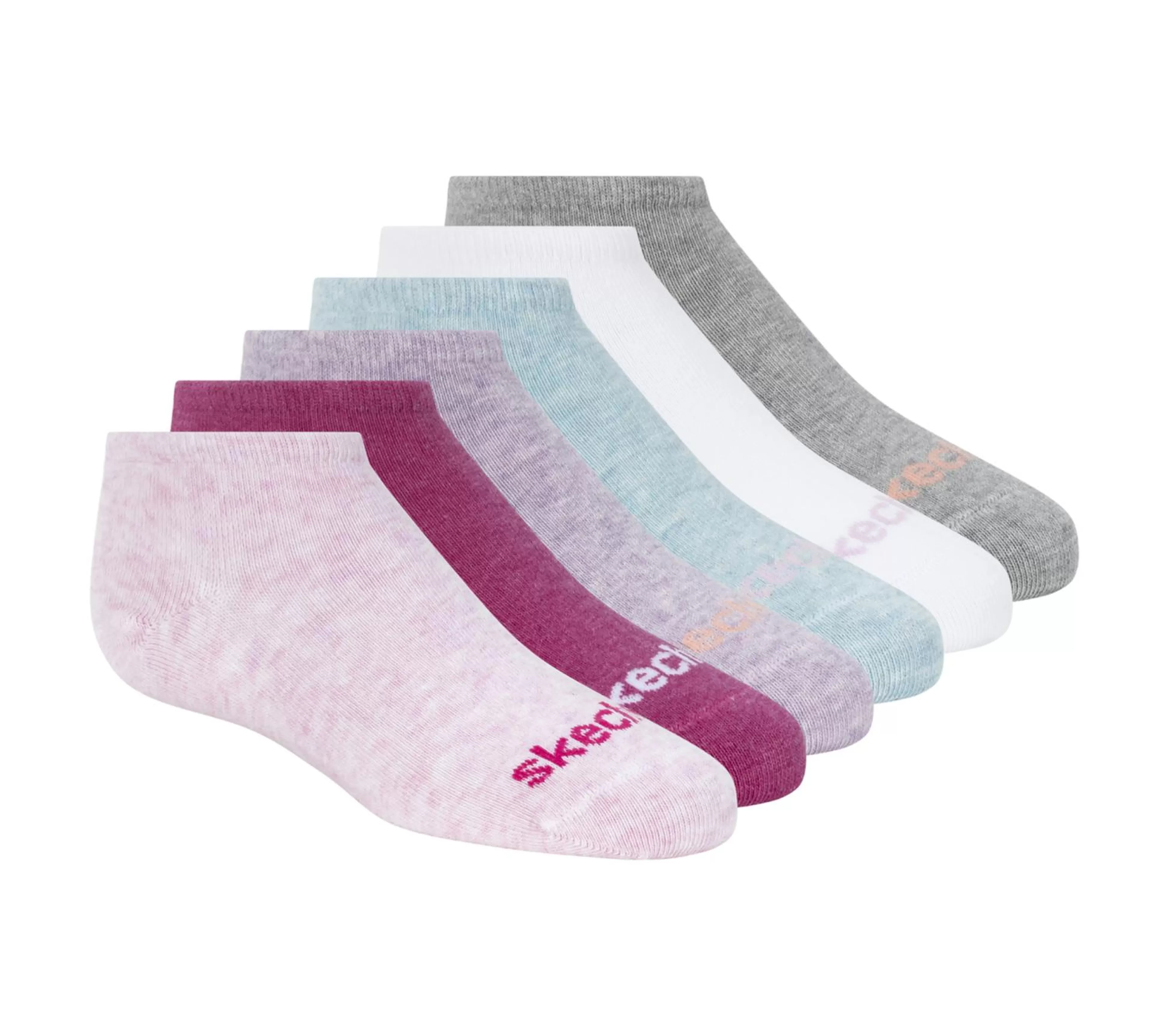 SKECHERS 6 Pack No Show Cotton Socks*Kids Socks | Socks