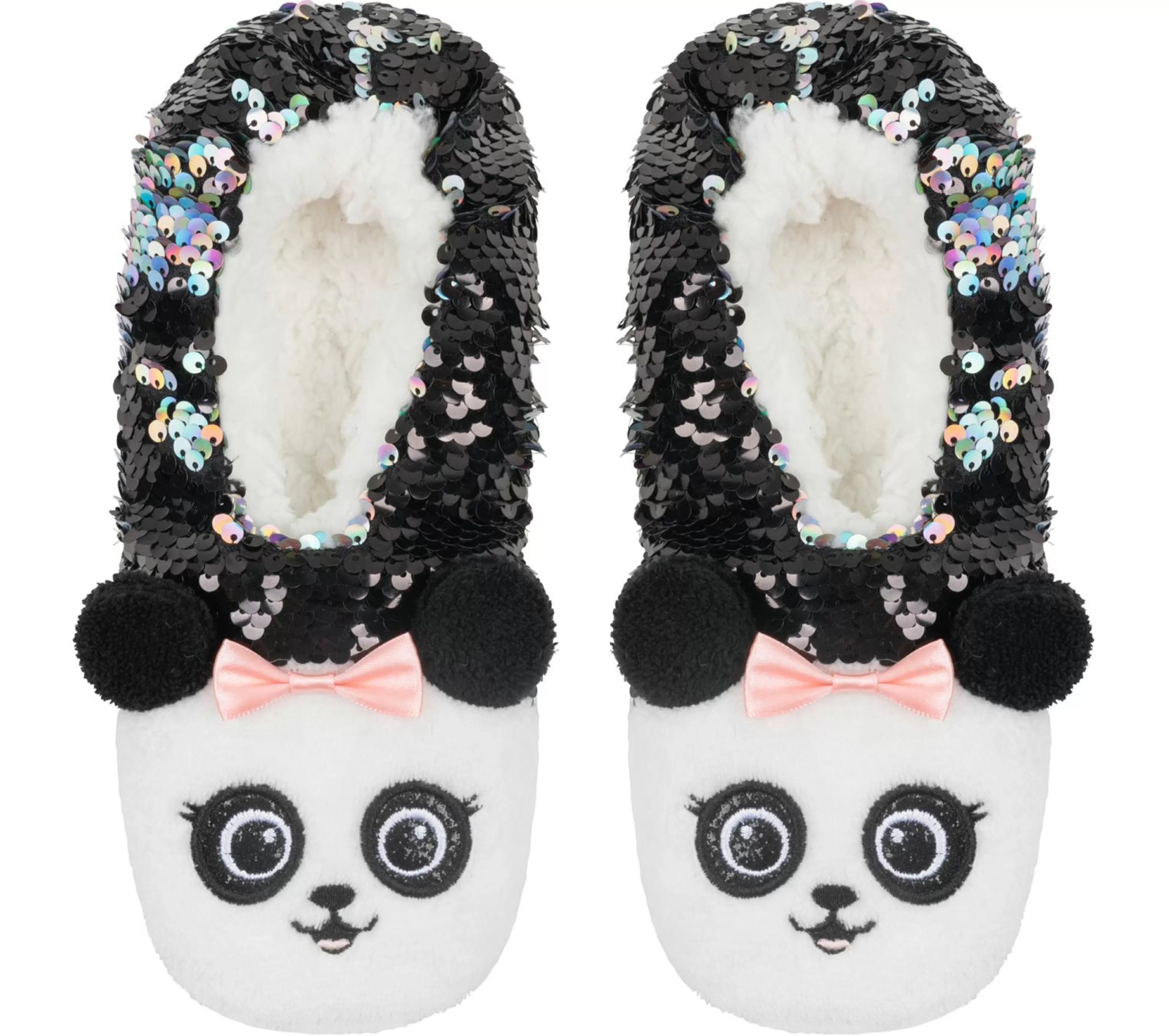 SKECHERS Flip Sequin Panda Slipper Socks - 1 Pack*Kids Socks | Socks