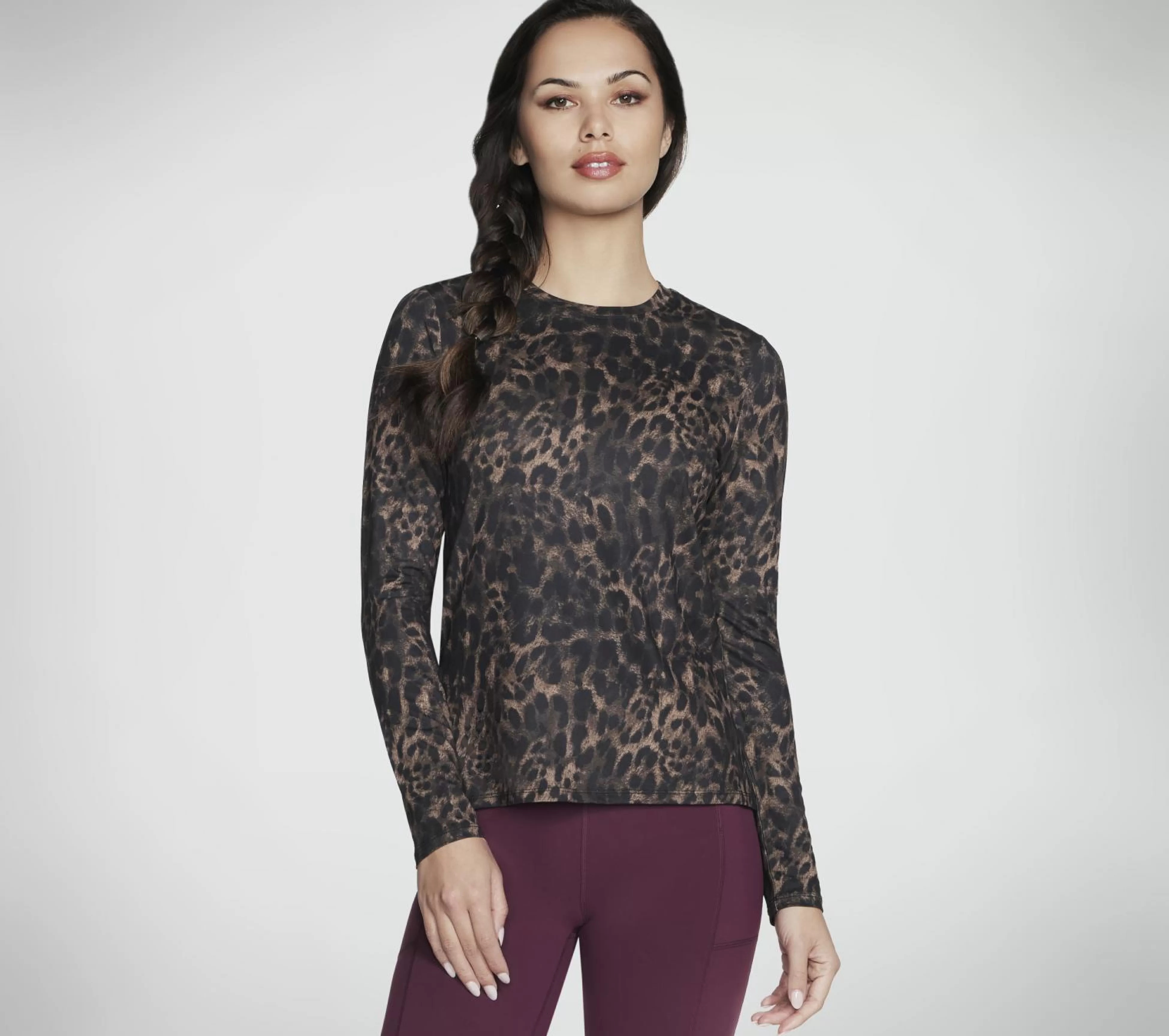 SKECHERS GO DRI Serene Cheetah Long Sleeve*Women Tops | Tops