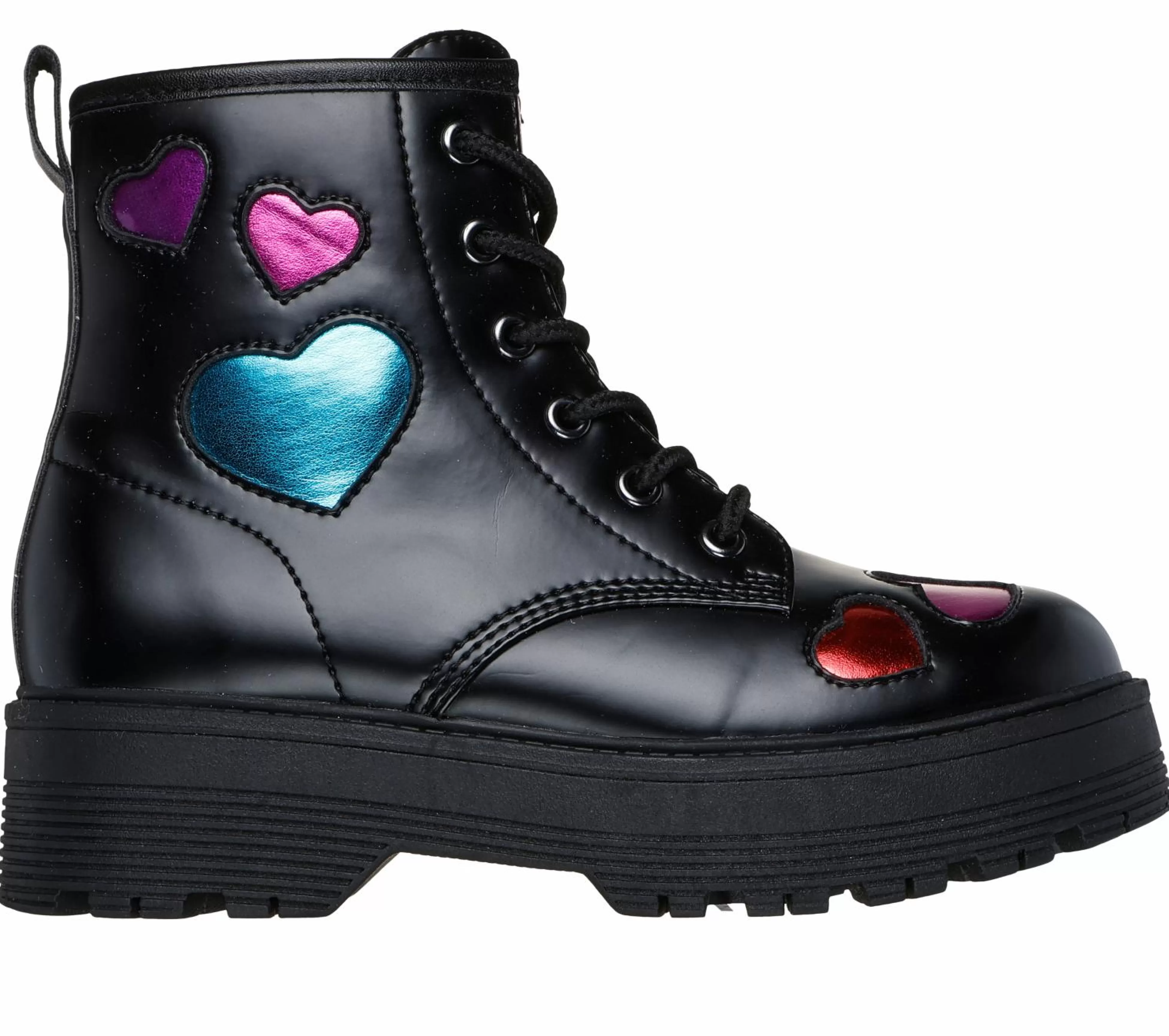 SKECHERS Gravlen Hi - Metallic Heart*Kids Lace Ups | Boots