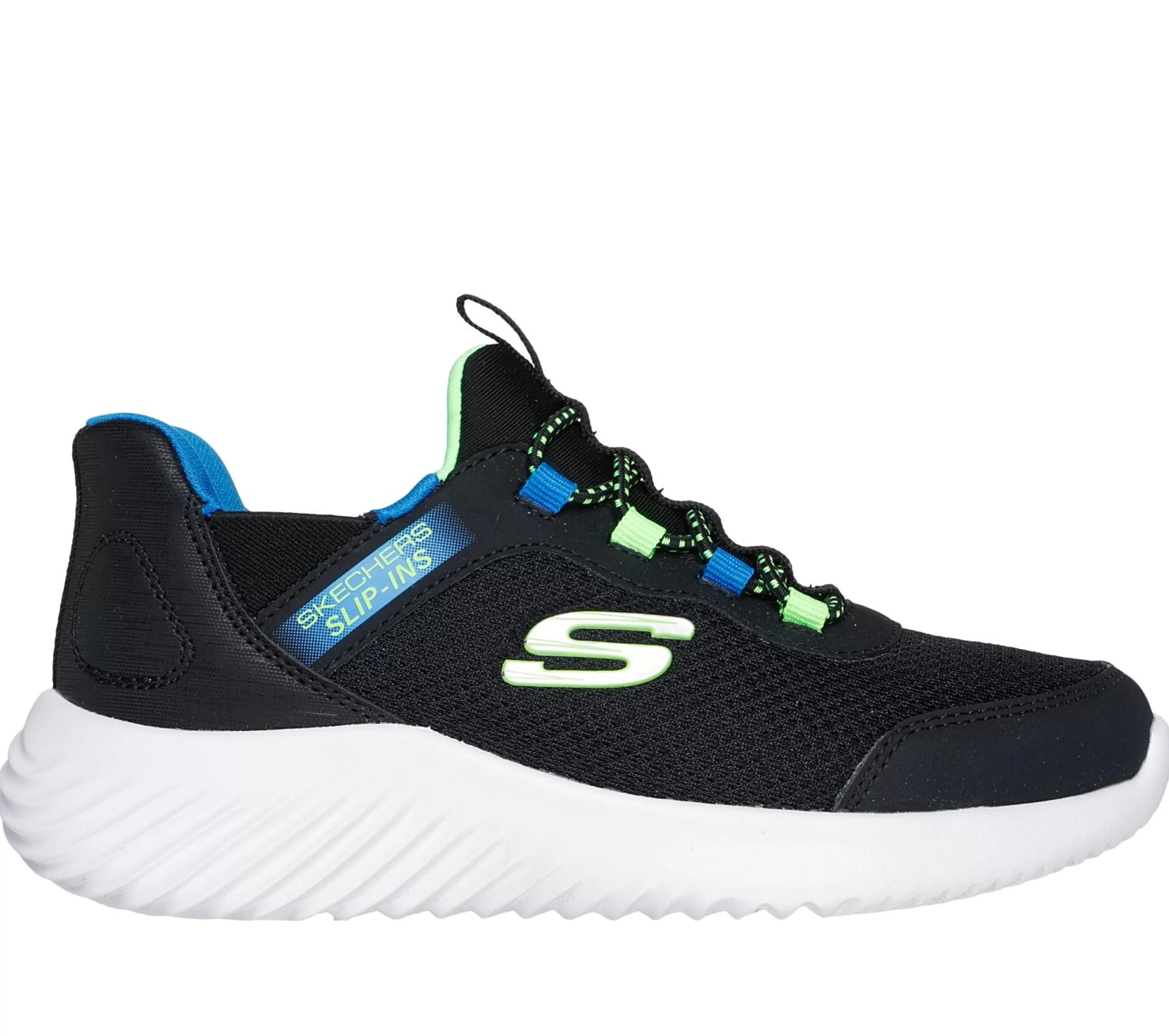 SKECHERS Slip-ins: Bounder - Brisk-Burst*Kids/BOY Hands Free Slip-Ins | Athletic Shoes & Sneakers