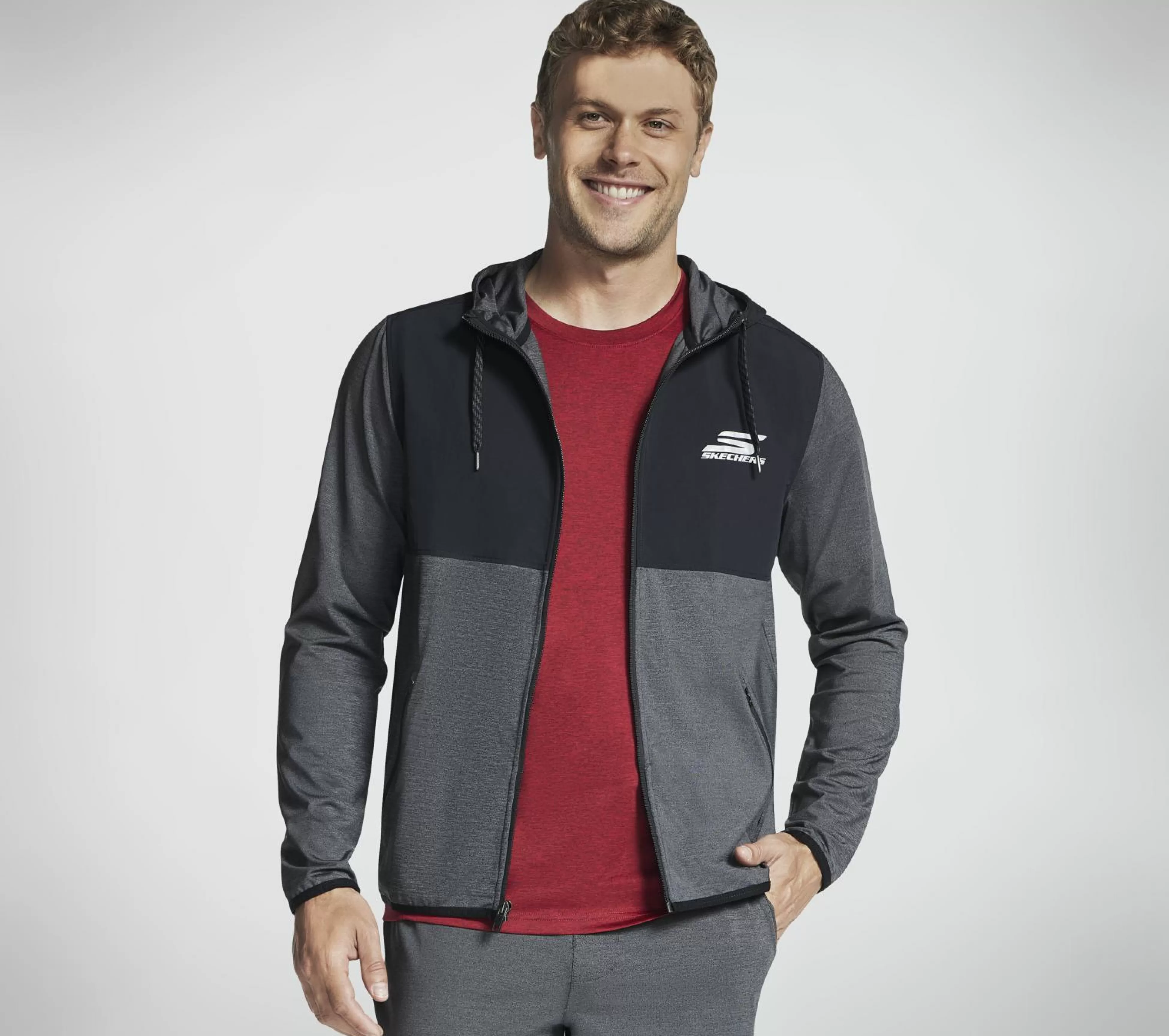 SKECHERS SKECH-KNITS Ultra Go Weekend Full Zip Hoodie* Tops | Tops