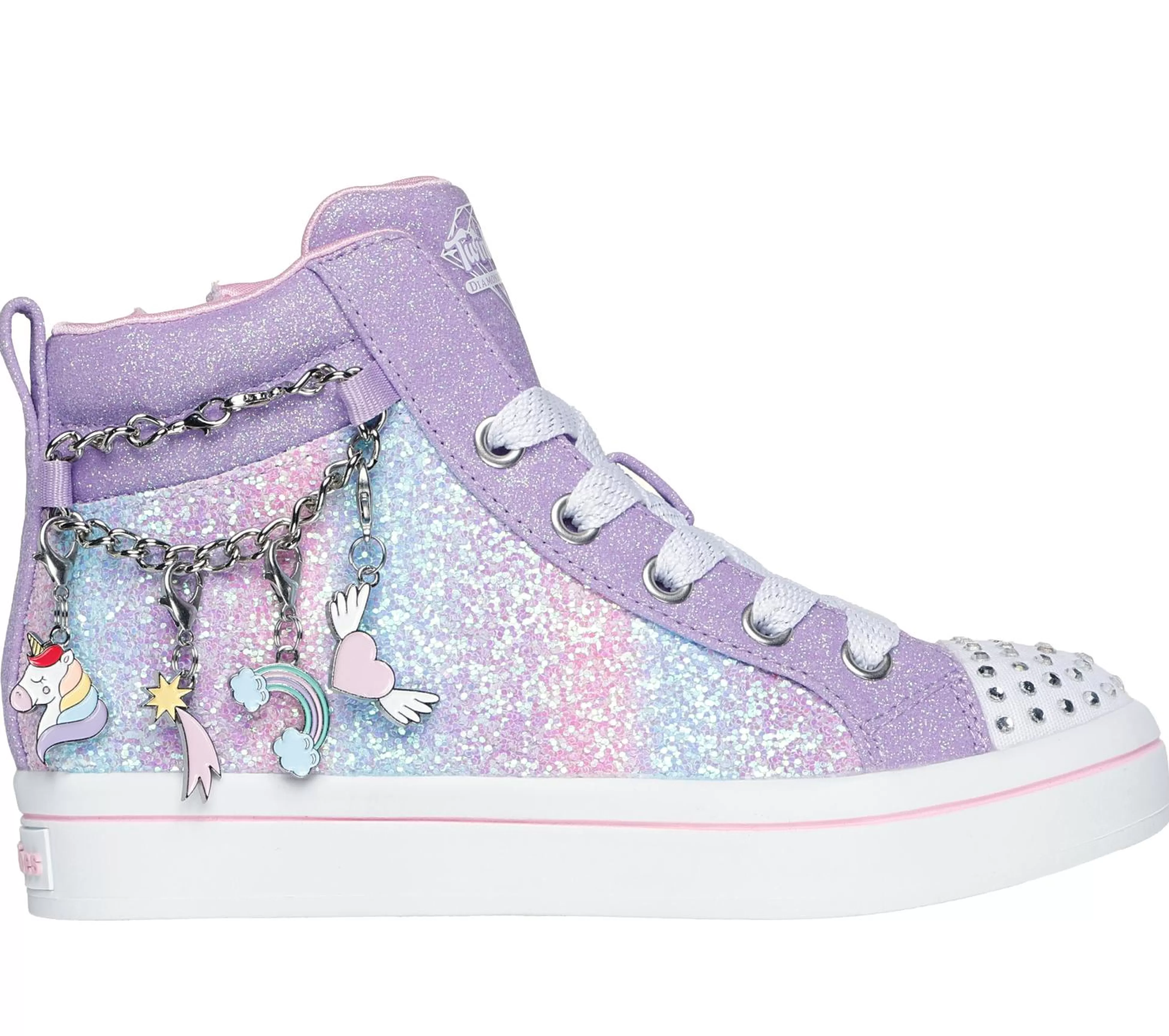 SKECHERS Twi-Lites - Charm Glitz*Kids Light-Up | Lace Ups