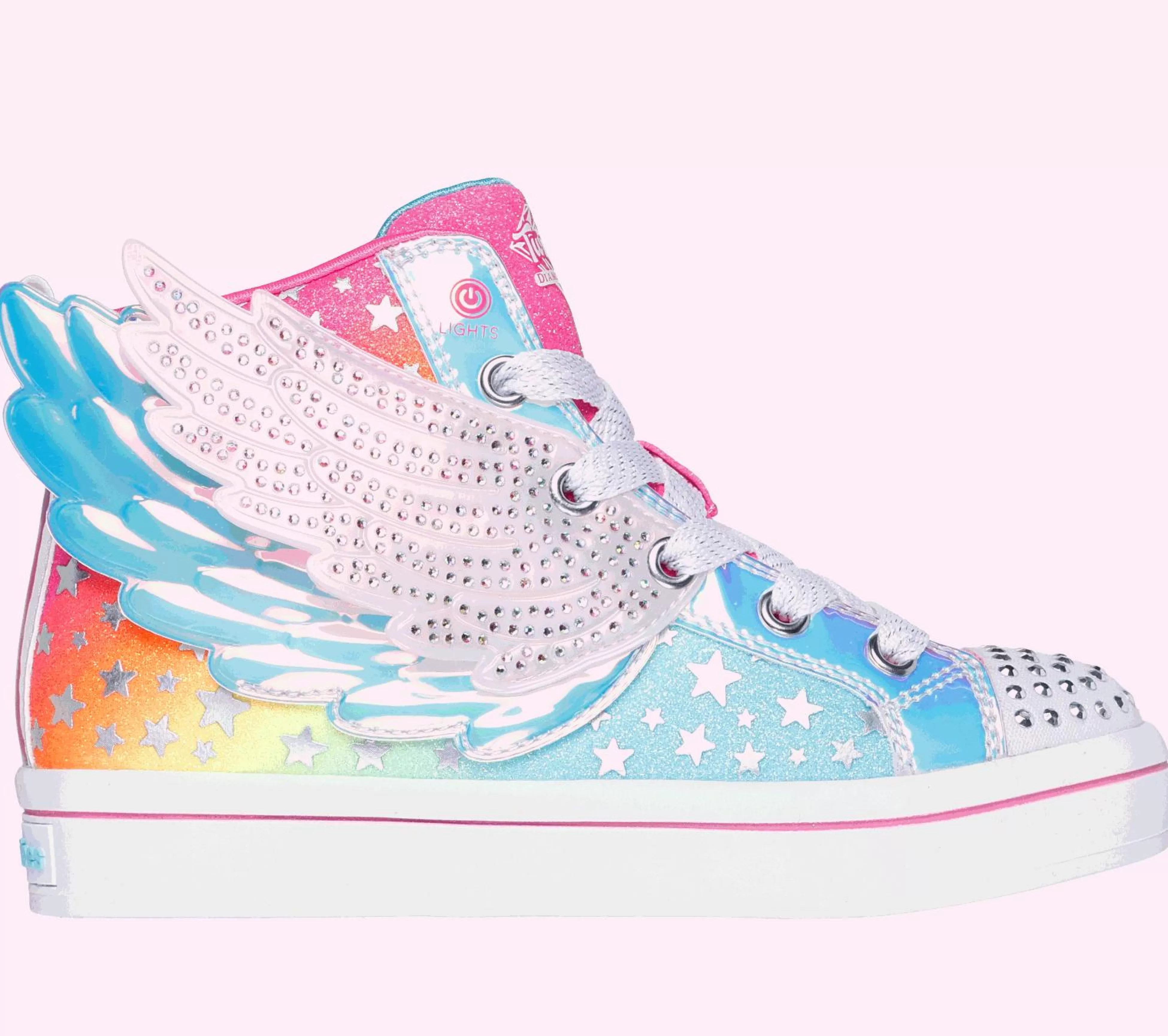 SKECHERS Twinkle Toes: Twi-Lites 2.0 - Dreamy Wings*Kids Light-Up | Lace Ups