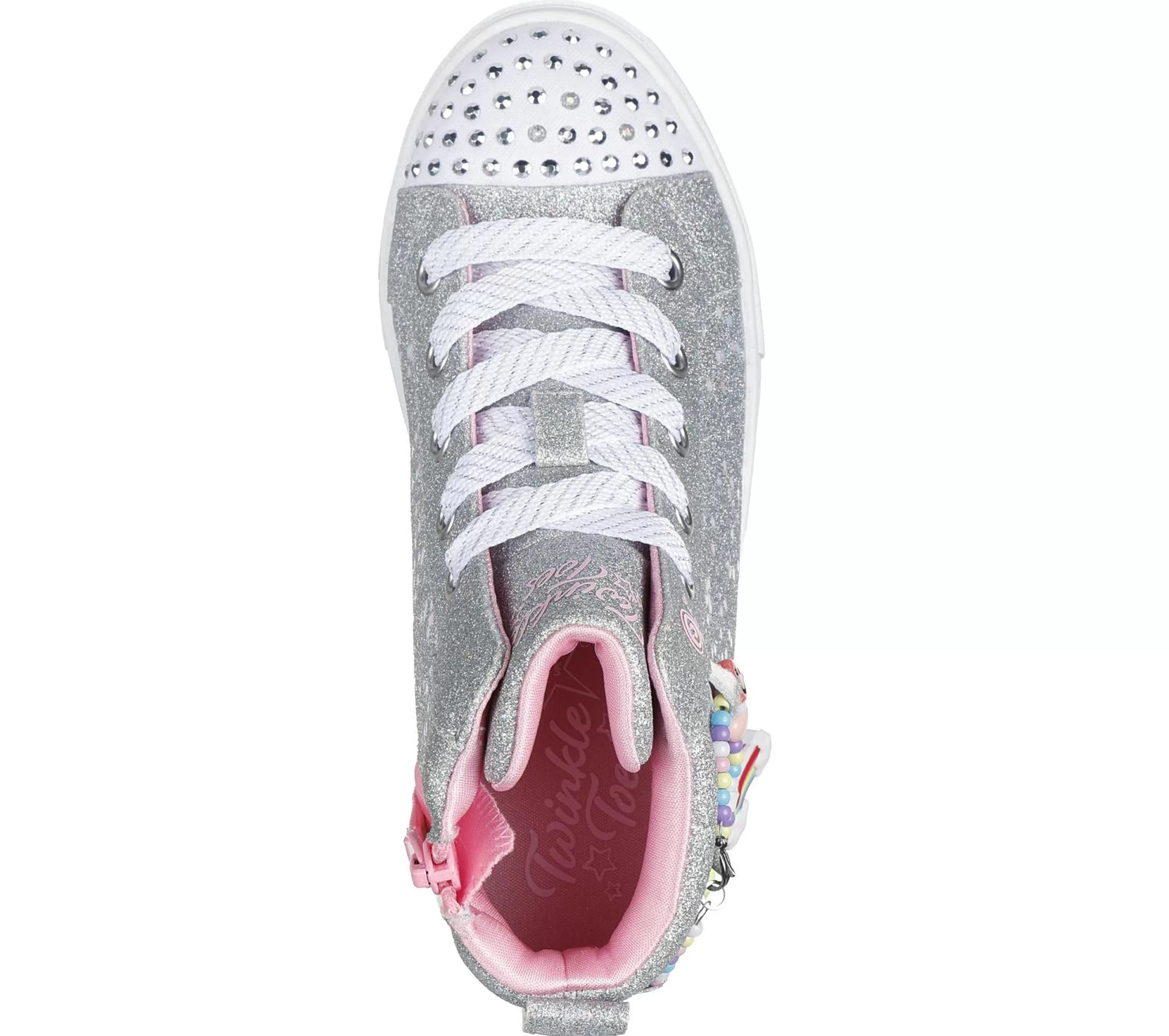 SKECHERS Twinkle Toes: Twinkle Sparks - Charm Bestie*Kids Light-Up | Lace Ups